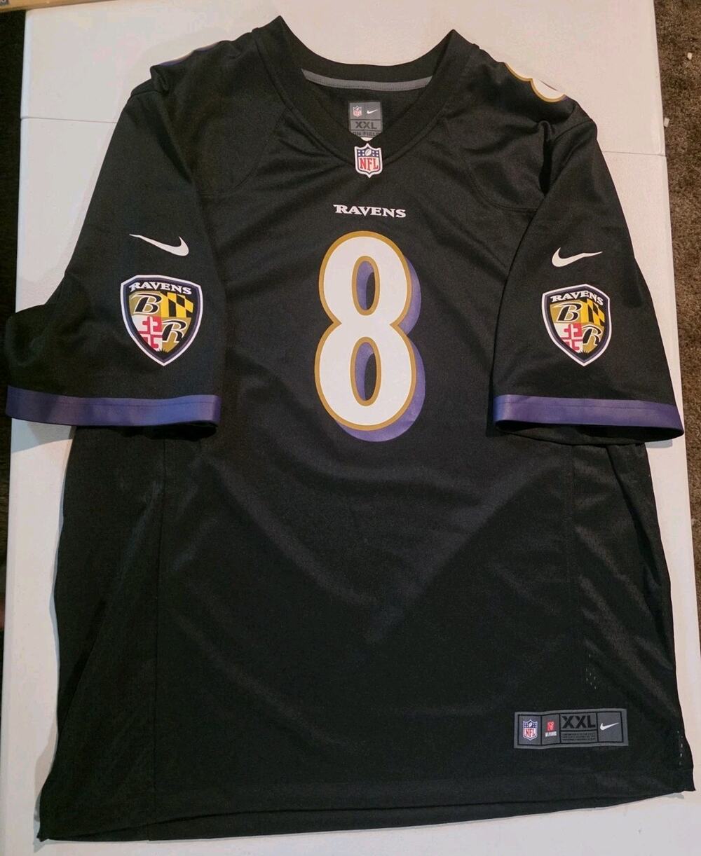 Lamar Jackson Baltimore Ravens Black Home Nike Jersey Size XXL